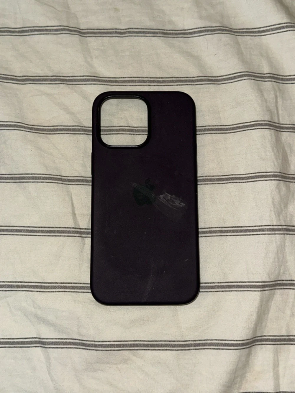 Apple Silicone iPhone Case - Deep Purple